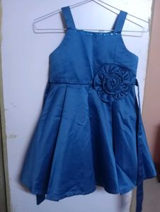 Navy Blue Frock With Jacket.