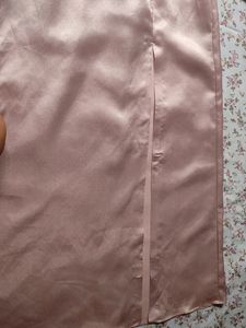 Pink Satin Slip Dress