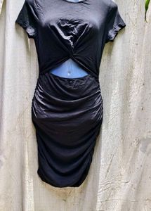 23207. Black Cutout Bodycon Dress