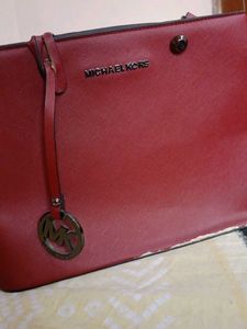 Michael Kors Red Tote Bag