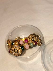 Vintage Beaded Bangle Bracelet