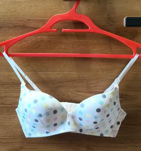Cute Polka Dot Bra with black small chest gi