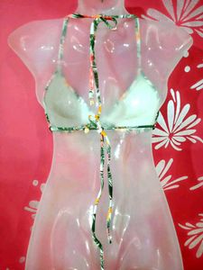 Tropical Floral Bikini Top
