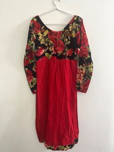 Velvet Floral Kurta