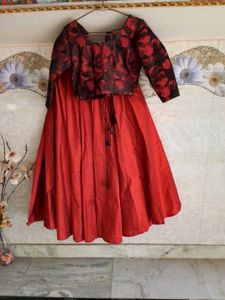 Red Skirt &amp; Blouse Set