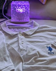 USPA White Polo T-Shirt