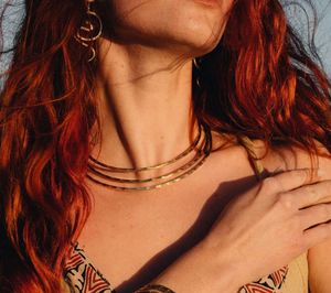 Gold Tone Layered Necklace