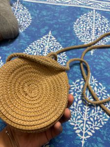 Cute Daisy Straw Crossbody Bag