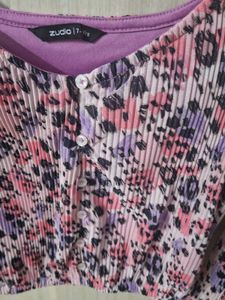 Cute Printed Girls Top