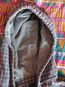 Checkered Hooded Shirt
