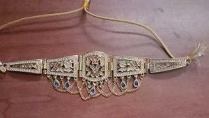Vintage Gold-tone Rhinestone Choker Necklace