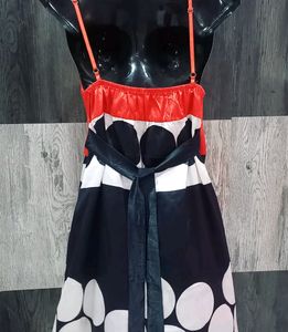 Red Satin Babydoll Dress