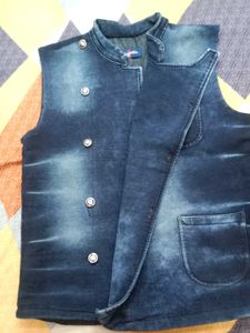 Denim Sleeveless Jacket