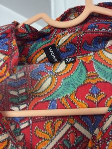 Vintage Print Shirt Kurta