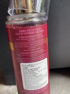 Bath and body works mist- Dark velvet oud
