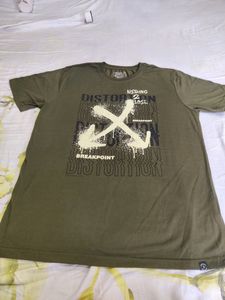 Breakpoint Half Sleeves Crew Neck T-shirt
