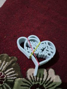 Happy Birthday Heart Cake Topper