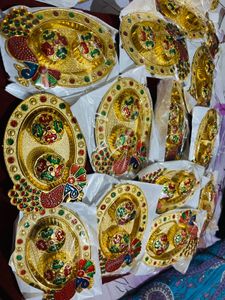 Decorative Pooja haldikumkumPeacock new wdt tag