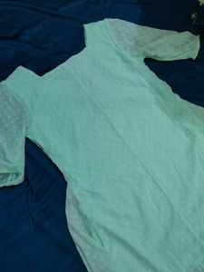 Sale Price📣📣📣Sea Green Cute Dress .#Prettydres