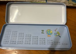 Space explorer metal pencil case