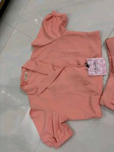 Peach coat set