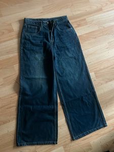 Trendy Wide Leg Denim Jeans