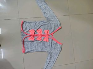 Bow Design Back Crop Top