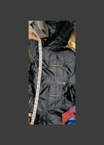 Vintage 90&#39;s Black Zip Up Puffer Jacket