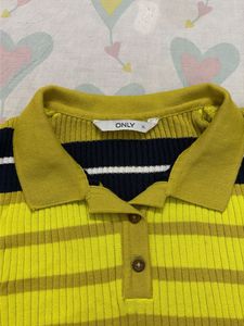 Striped Polo Top