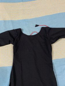 Black kurta set without dupatta