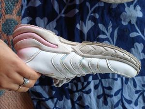Pink &amp; White Sneakers