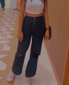 Black Ripped Denim