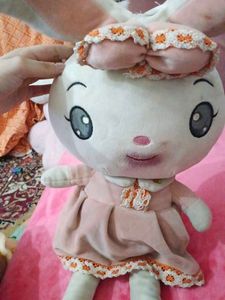 Pink Bunny Plush Doll