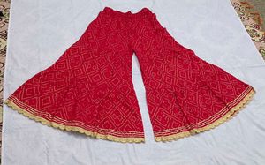 Navy Blue Kurta With Sharara Set