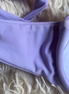 Lavender Ruffle Bikini Top