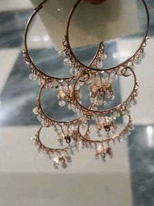 Boho Crystal Hoop Earrings