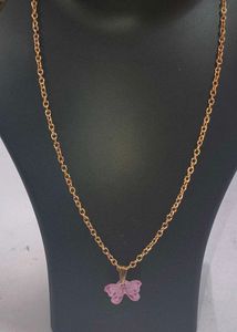 Butterfly Pendant Necklace chain Elegan
