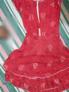 Red Floral Nighty