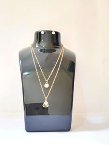 Korean Double Love Chain With Earrings Tops.