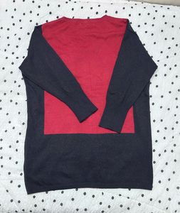 Color Block Long Sleeve Sweater
