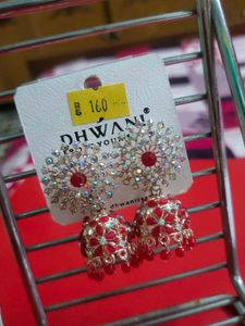 It&#39;s A Red Diamond Earrings, Jhumka