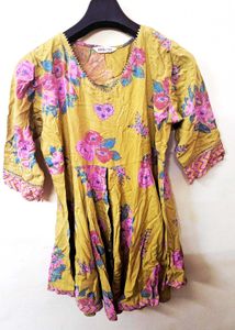 Haldi Special Floral Kurta Set