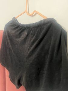 Black lounge night suit shorts
