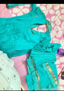 Anarkali Frock With Pant And Dupatta
