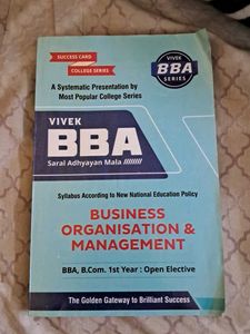 Business Organisation & Management - BBA