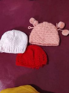 Cute Baby Hats - Set of Three