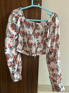 Retro Pleasant floral printed Top