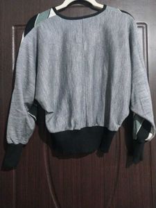 Striped Blouson Top