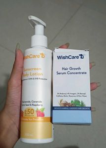 WishCare Sunscreen & Hair Serum