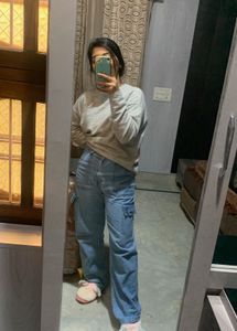 Cargo 6 Pocket High Waist Jean🎀👑🌸
